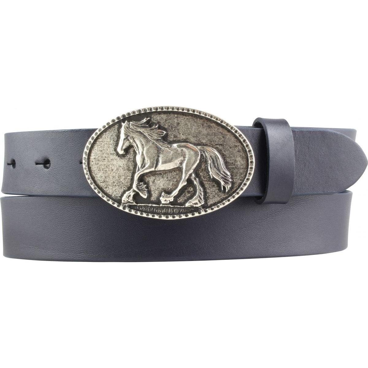 BELTINGER Ledergürtel »Gürtel für Reiter mit Pferde-Gürtelschnalle aus ...